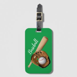 Kids Baseball  Luggage Tag