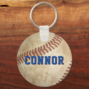 Kids Baseball Personalized Backpack Tag Keychain