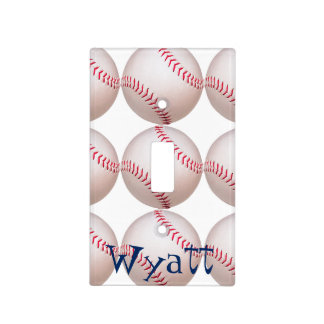 Kid's baseball personalized light cover