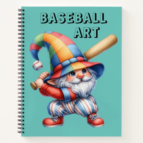 Kids Baseball Sketch  Notebook