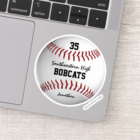 kids baseball softball custom team name sticker
