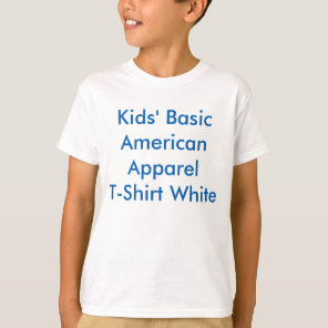 Kids' Basic Apparel T-Shirt, White T-Shirt