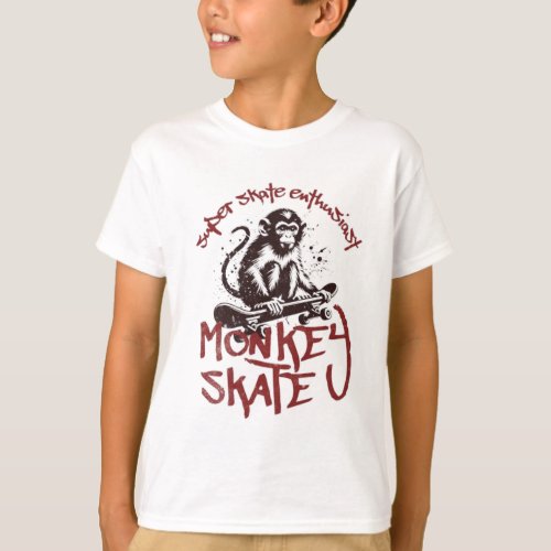 kids basic monkey  T_Shirt