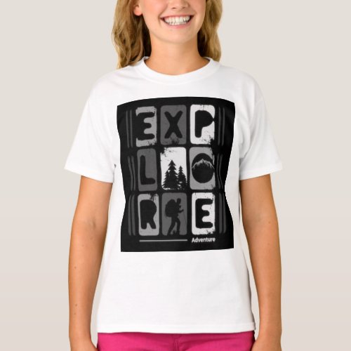 Kids Basic T_Shirt_Explore T_Shirt