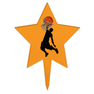 Kids basketball Hoop march madness party Cake Topper