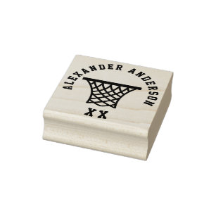 Kid's Basketball Net Name and Jersey Number Rubber Stamp