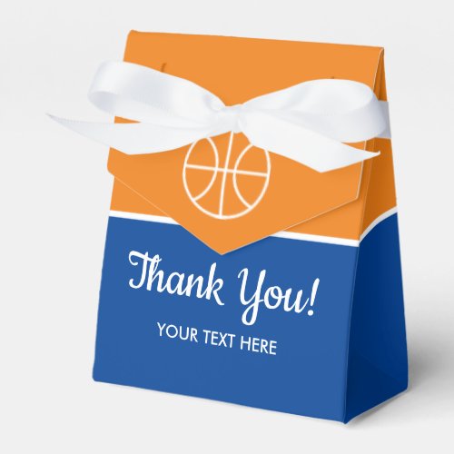 Kids basketball sport custom Birthday thank you Favor Boxes