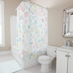Kids Bathroom Bubble Shower Curtain