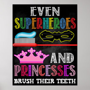 Kids Bathroom Poster