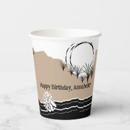 Kid's Beach Birthday Party Theme Paper Cups