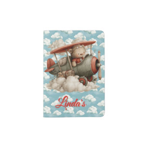 Kids Bear In The Sky Passport Holder