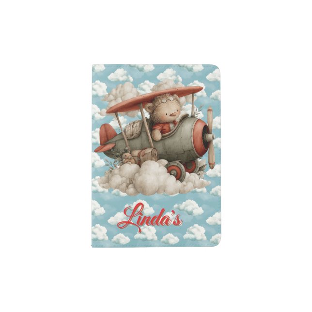 Kids Bear In The Sky Passport Holder (Front)