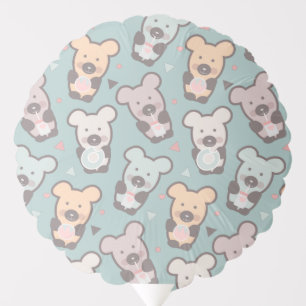 Kids Bears and Donuts Pattern Balloon