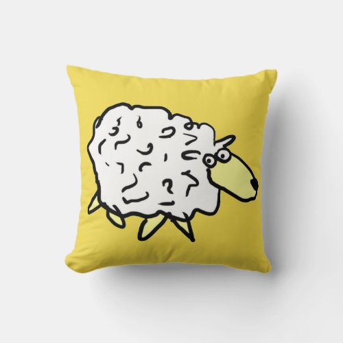 Kids Bedroom Cushion With a Sheep Design