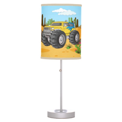 Kids Bedroom Monster Truck All Terrain Desert Table Lamp