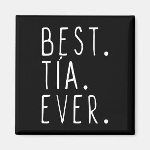 Kids Best Tia Ever Cool Gift 10 Black Magnet