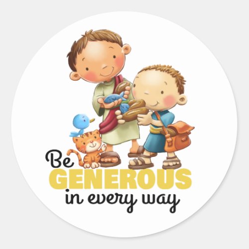 Kids Bible verse sticker page