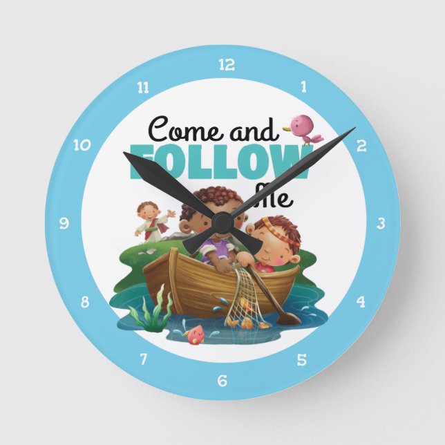 Kids Bible verse wall clock (Front)