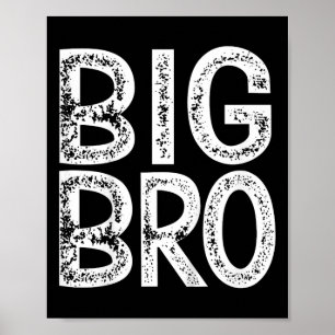 Kids Big Bro Brother Gifts Birthday Christmas Vint Poster