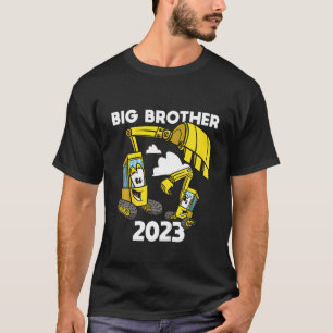 Kids Big Brother 2023 Excavator Digger Constructio T-Shirt