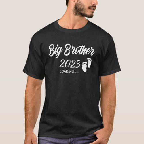 Kids Big Brother 2023 Loading Baby Announcement Fi T_Shirt