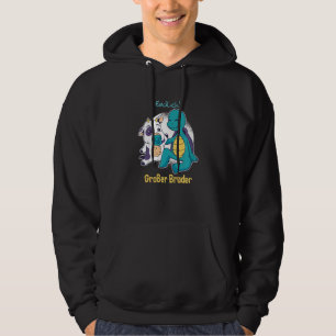 Kids Big Brother Cow & Tortoise Expectant Brother Hoodie