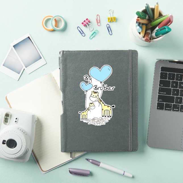 Kids Big Brother Cute Giraffes Gift Idea Toddler S Sticker (iPad Cover)