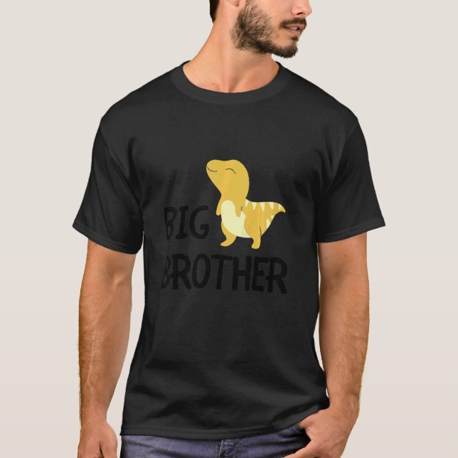 Kids Big Brother Dinosaur Best Bro Ever World's Gr T-Shirt (Front)