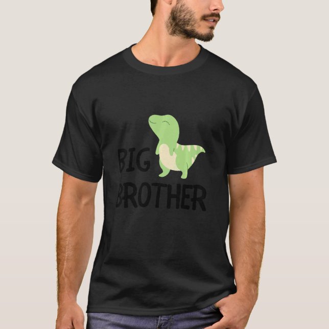 Kids Big Brother Dinosaur Best Bro Ever World's Gr T-Shirt (Front)