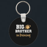 Kids Big Brother Football Pregnancy Announcement S Keychain<br><div class="desc">Kids Big Brother Football Pregnancy Announcement Shirt Fall</div>