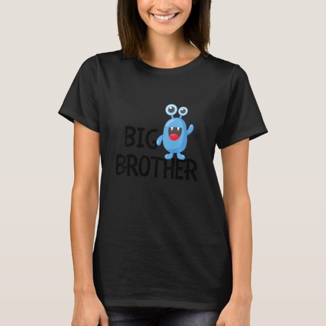 Kids Big Brother Monster Best Bro Ever World's Gre T-Shirt (Front)