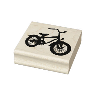 Kids Bike Rubber Stamp