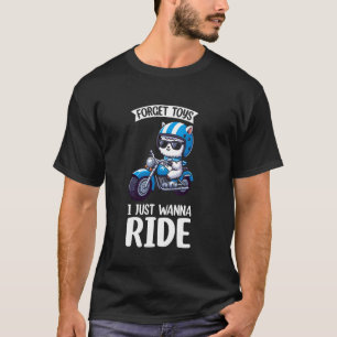 Kids Biker Motorcycle Riding Alpaca Boys T-Shirt