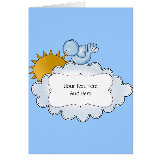 Kid's Bird Sun You Are My Sunshine Cards (Front)