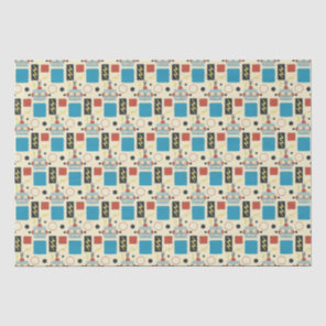 Kids Birthday Antique Robot Pattern Tissue Paper
