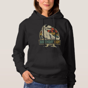 Kids Birthday Boy Dino Rex Dinosaur Boys Matching Hoodie