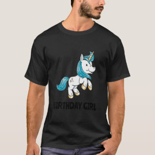 Kids Birthday Child Birthday Girl Unicorn Cats Chi T-Shirt