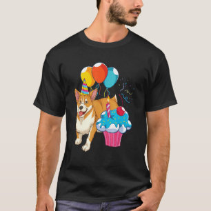 Kids Birthday Dog Pet Animal Dog Owner Cute Corgi T-Shirt