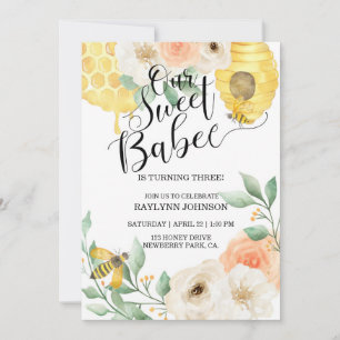 Kids Birthday, Honey bee, Bee themed