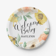 Kids Birthday, Honey bee, Bee themed Paper Plate