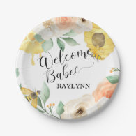Kids Birthday, Honey bee, Bee themed Paper Plate