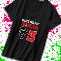 Kids Birthday Ninja - 5 Year Old Party Theme