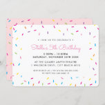 KIDS BIRTHDAY PARTY cute colorful bright sprinkles Invitation<br><div class="desc">by kat massard >>> www.simplysweetPAPERIE.com <<< A trendy invitation design for a BIRTHDAY PARTY for a trendy teen TIP :: 1. To change/move graphics & fonts and add more text - hit the "customise it" button. - - - - - - - - - - - - - - -...</div>