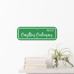 Kids Birthday Party Decor Personalized Street Name Metal Sign