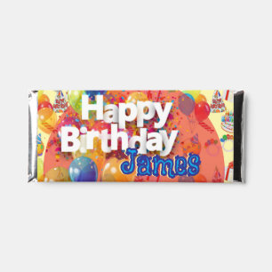 Kid's Birthday Party Hershey Bar Favors