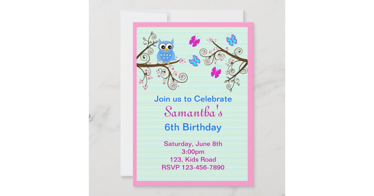 Kids Birthday Party Invitation | Zazzle