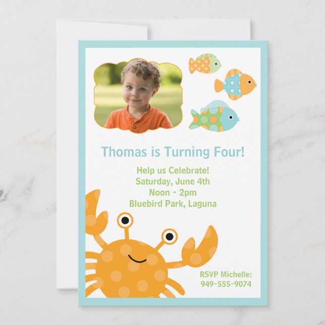 Kids Birthday Party Invitation (Front)