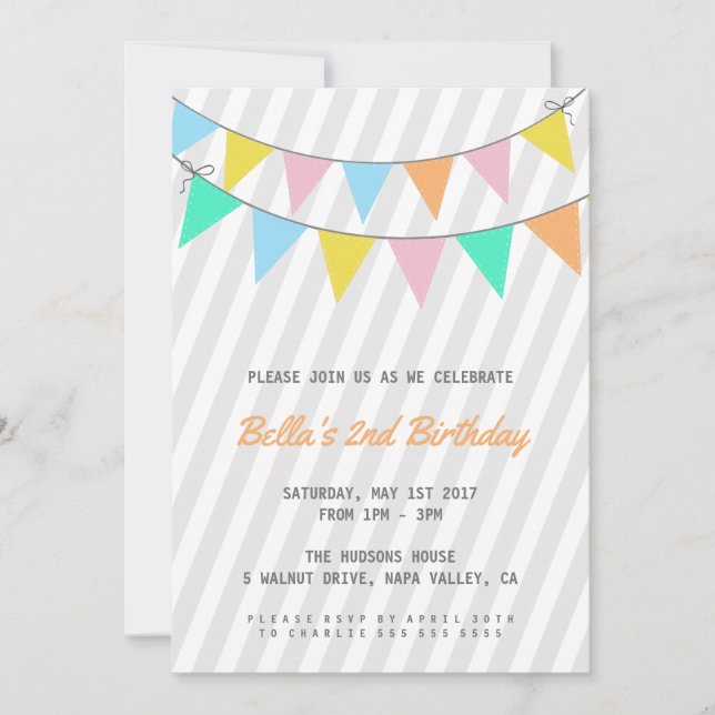 Kids Birthday Party Invitation (Front)