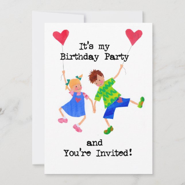 Kids Birthday Party Invitation (Front)