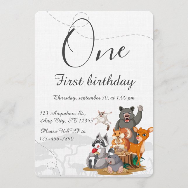 Kids Birthday Party Invitation (Front)